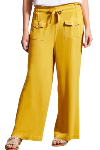 Tribal Paperbag Pants In Limoncello In Multi
