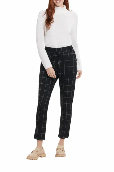 Tribal Patsy Pull On Ankle Pant With Rounded Hem In Black