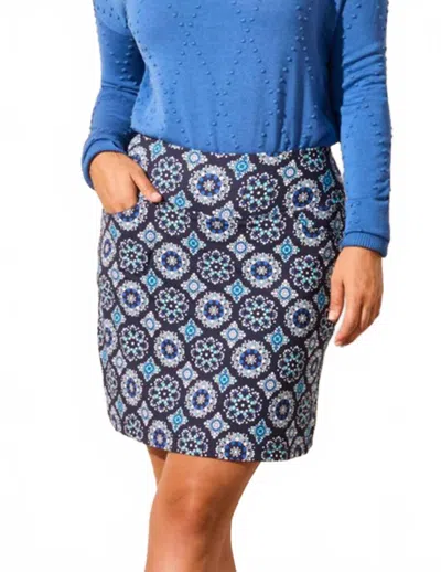 Tribal Performance Stretch Pull-on Skort In Riveria In Multi
