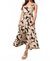 Tribal Printed High-low Dress In Safari In Multi