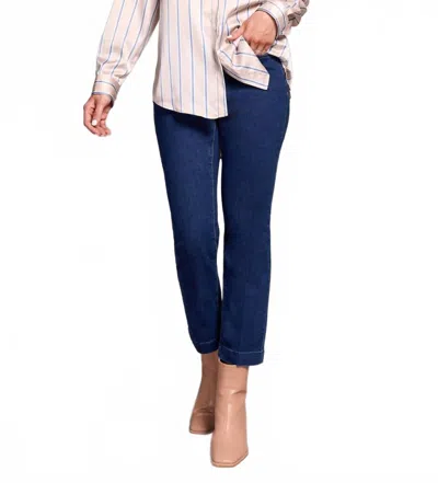 Tribal Printed Satin Collared Shirt In Beige In Blue