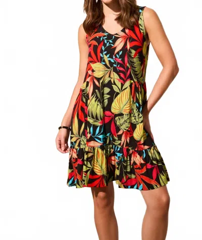 Tribal Printed Sleeveless Dress In Surfblue In Neutral