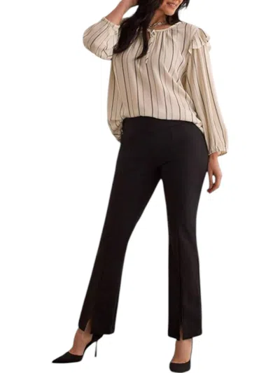 Tribal Pull On Ankle Pant In Black