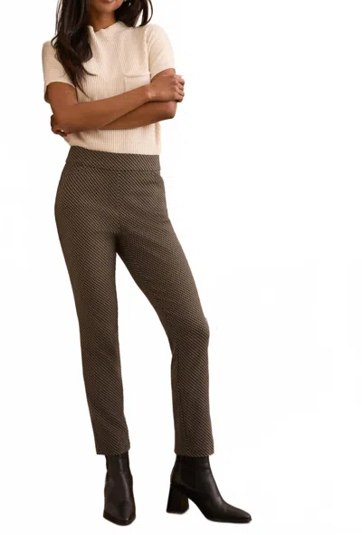 Tribal Pull On Ankle Pant In Black In Brown