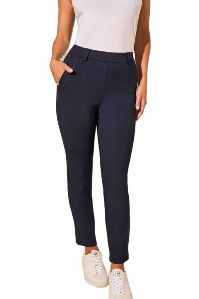 Tribal Pull On Ankle Pant In Ink In Blue