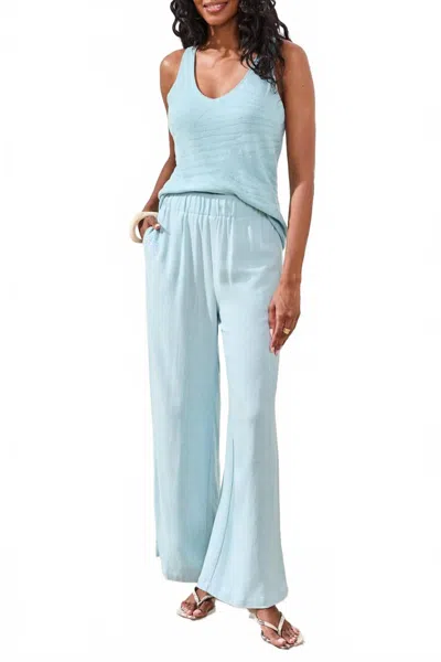 Tribal Pull On Ankle Pant With Front Pockets In Ltaquasky-3332 In Blue