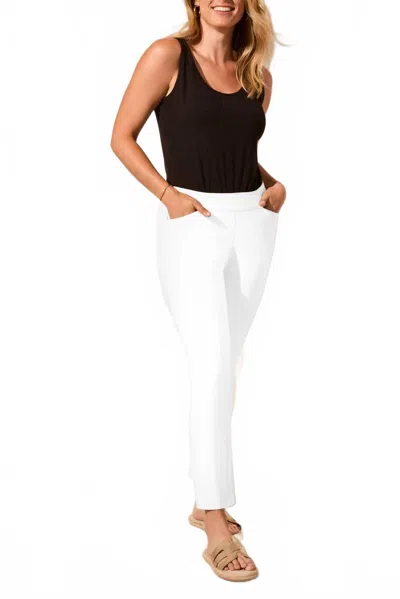 Tribal Pull On Pant In White