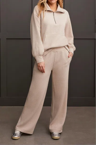 Tribal Pull On Pant With Pockets In Frost Grey In Multi