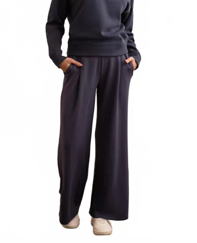 Tribal Pull On Pants With Pockets In Sapphire In Blue