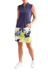 Tribal Pull On Skort With Pockets In Lime In Green