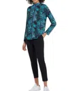 Tribal Pull On Technical Capri Pant In Black In Multi