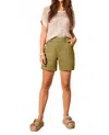 Tribal Comfort Stretch Pull-on Short In Loden In Green