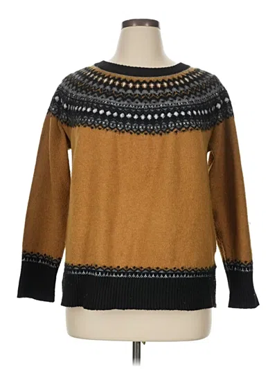 Pre-owned Tribal Pullover Sweater In Brown