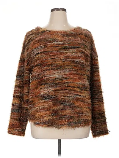 Pre-owned Tribal Pullover Sweater In Brown