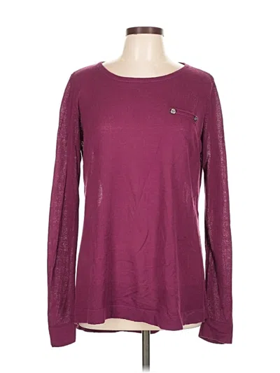Pre-owned Tribal Pullover Sweater In Burgundy