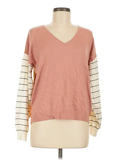 Pre-owned Tribal Pullover Sweater In Pink