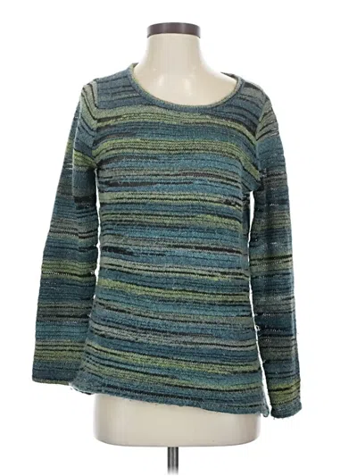 Pre-owned Tribal Pullover Sweater In Teal