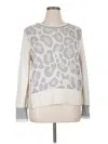 Tribal Pullover Sweater In White