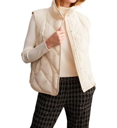 Tribal Quilted A-line Puffer Vest In Moonstone In Pink