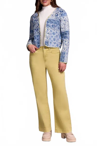 Tribal Quilted Reversible Jacket In Ultrablue In Blue