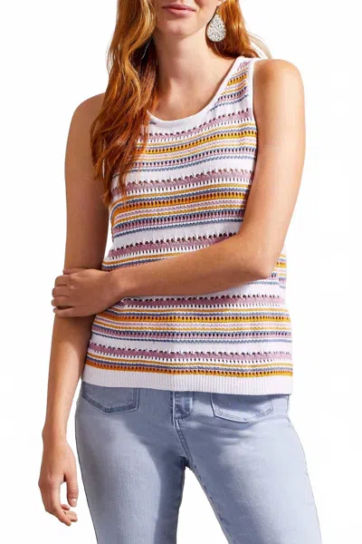 Tribal Racer Back Tank In Multi