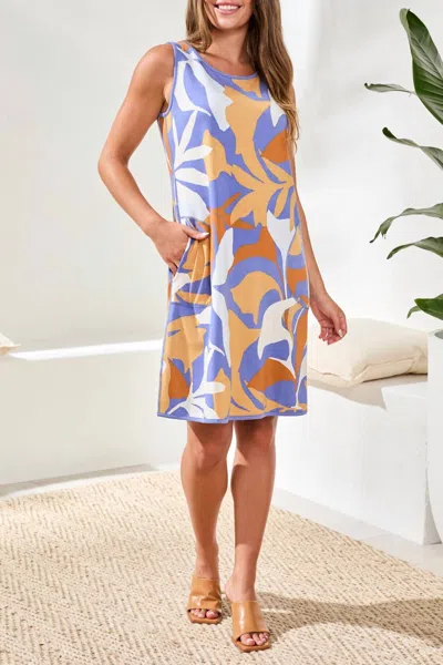 Tribal Reversible A-line Dress In Marina In Multi