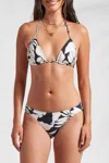 Tribal Reversible Bikini Top In Black In Black
