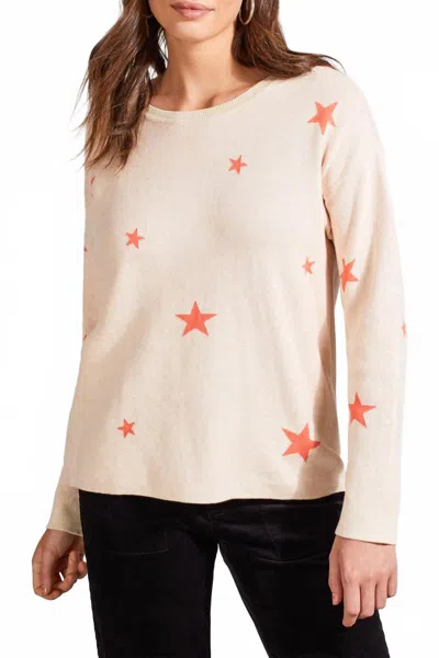 Tribal Reversible Cotton Sweater In Azalea In Neutral