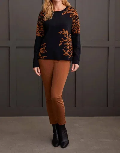 Tribal Reversible Crew Neck Sweater In Walnut In Brown