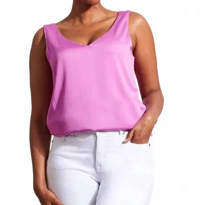Tribal Reversible Tank Top In Mauve In Pink