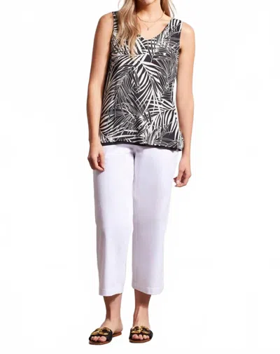 Tribal Reversible V-neck Camisole In Black/white