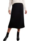Tribal Rib Knit Midi Skirt In Black In Black