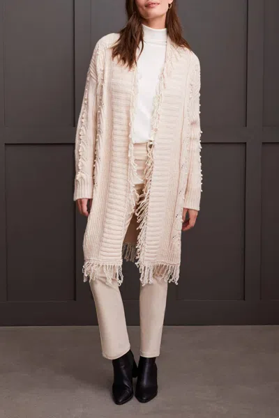 Tribal Senara Sweater Cardigan In Moonstone In Neutral