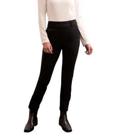 Tribal Signature Every Body Ponte Slim Cigarette Pull On Pants In Black