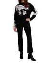TRIBAL SIGNATURE PONTE BOOTCUT TROUSERS IN BLACK