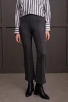 Tribal Signature Ponte Pull On Pants In Heather Charcoal