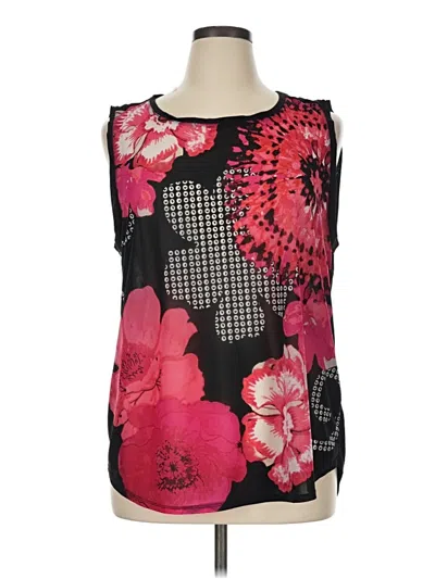 Pre-owned Tribal Sleeveless Blouse In Black