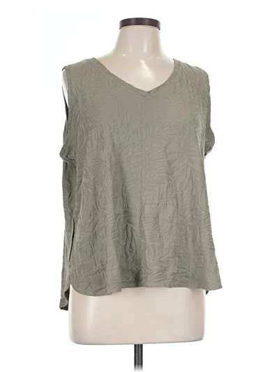 Pre-owned Tribal Sleeveless Blouse In Gray
