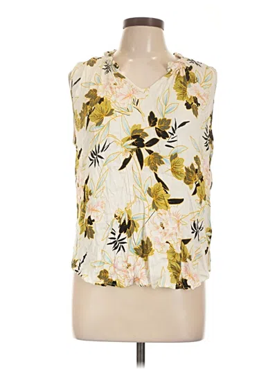 Pre-owned Tribal Sleeveless Blouse In Ivory