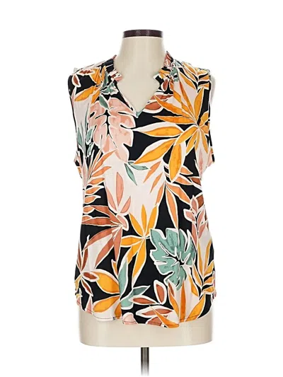 Pre-owned Tribal Sleeveless Blouse In Orange