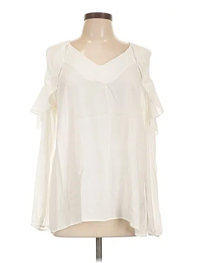 Pre-owned Tribal Sleeveless Blouse In White