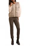 Tribal Sleeveless Button-up Knit Vest In Heather Sandstone In Neutral