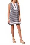 Tribal Sleeveless Classic Tunic Dress In Jet Blue In Multi