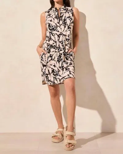 Tribal Sleeveless Performance Dress In Pebble In Gray