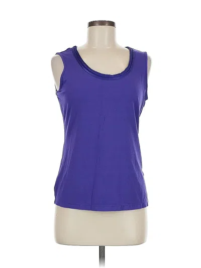 Pre-owned Tribal Sleeveless Top Purple Scoop Neck Tops