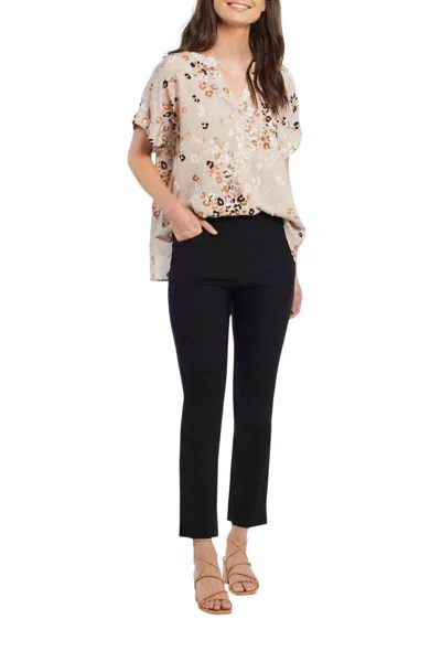 Tribal Flatten In Slimming Ankle Pants In Black