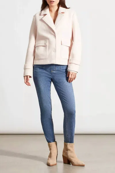 Tribal Snap Front Closure Peacoat In Blush In Gold