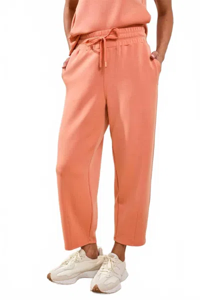 Tribal Soft Modal Barrel-leg Joggers In Guavablush In Orange