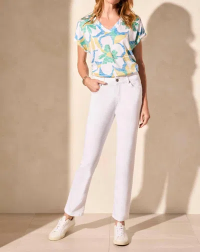Tribal Sophia Curvy Fit Straight Leg Jeans In White