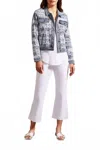 Tribal Sophia Curvy Flare Capri Pants In White In White